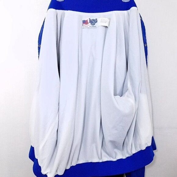 Robin Hood Satin Bomber Jacket Vintage 80s Archer Archery Made In USA Mens XL - Picture 4 of 6